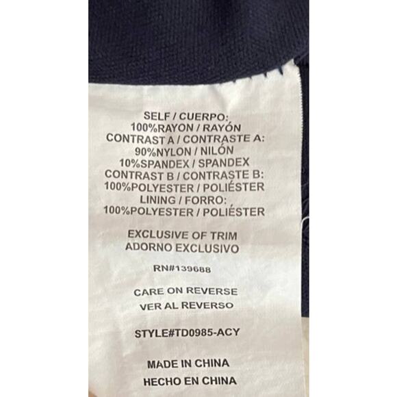 Skylar & Jade Medium Lace Cut Out Dress High Neck Keyhole Back Sleeveless Rayon - Picture 4 of 10